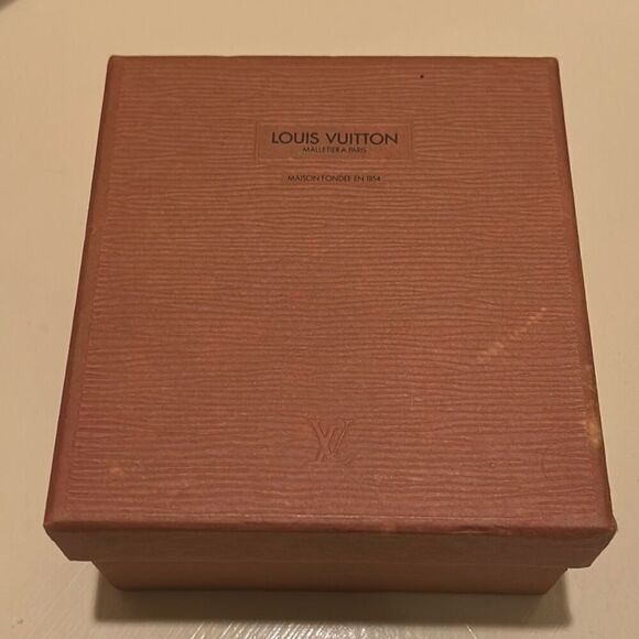 Louis Vuitton LV Square Gift Box Brown Textured Lift Lid Luxury Storage Display - Picture 2 of 13